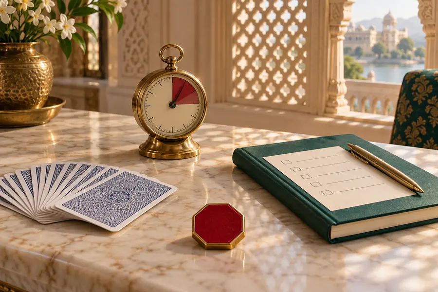Timer budget limits and paused rummy cards